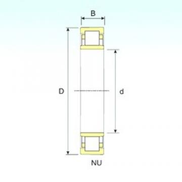 100 mm x 215 mm x 47 mm  ISB NU 320 Rolamentos cilíndricos