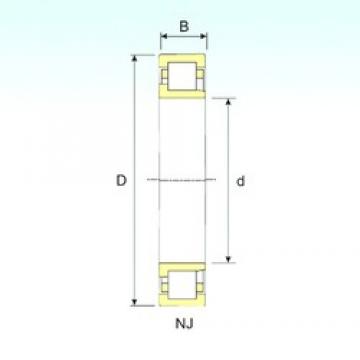 110 mm x 240 mm x 50 mm  ISB NJ 322 Rolamentos cilíndricos