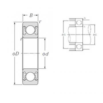 100 mm x 180 mm x 34 mm  NTN 6220ZZ Rolamentos de esferas profundas