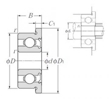 3 mm x 7 mm x 3 mm  NTN FLW683ZA Rolamentos de esferas profundas