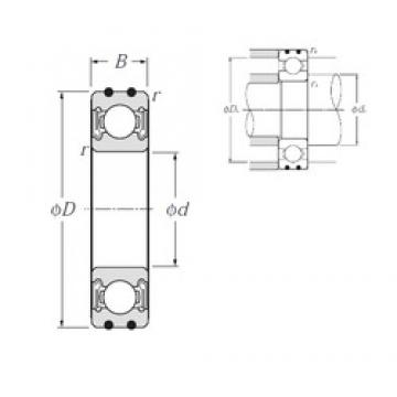 30 mm x 72 mm x 19 mm  NTN AC-6306LLB Rolamentos de esferas profundas