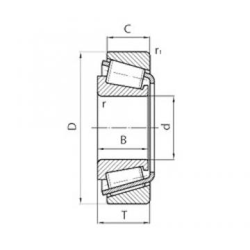 31,987 mm x 59,975 mm x 16 mm  Timken NP245830/NP294963 Rolamentos de rolos gravados