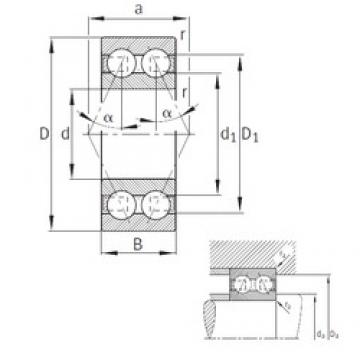 15 mm x 35 mm x 15,9 mm  FAG 3202-B-TVH Rolamentos de esferas de contacto angular