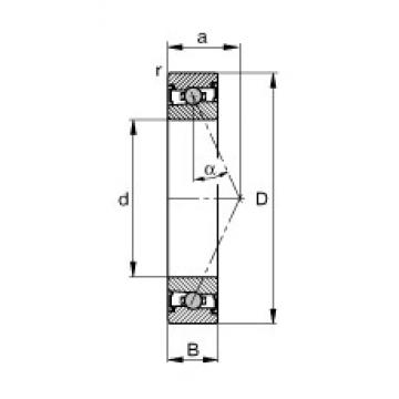 100 mm x 140 mm x 20 mm  FAG HCS71920-E-T-P4S Rolamentos de esferas de contacto angular