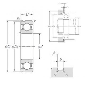 140 mm x 250 mm x 42 mm  NTN 6228N Rolamentos de esferas profundas