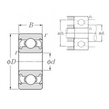 1,5 mm x 5 mm x 2,6 mm  NTN 69/1,5ASSA Rolamentos de esferas profundas