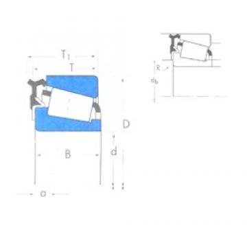 25,4 mm x 50,292 mm x 14,732 mm  Timken L44643X/L44610-L44600LA Rolamentos de rolos gravados