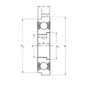 28,4 mm x 67 mm x 15 mm  NTN TM-SX06C45LHXLH1CS18PX1/L588 Rolamentos de esferas profundas