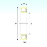 160 mm x 340 mm x 68 mm  ISB NU 332 Rolamentos cilíndricos