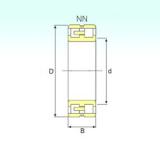 80 mm x 125 mm x 34 mm  ISB NN 3016 KTN/SP Rolamentos cilíndricos