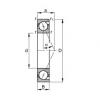 10 mm x 22 mm x 6 mm  FAG B71900-E-T-P4S Rolamentos de esferas de contacto angular