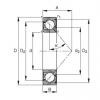 40 mm x 90 mm x 23 mm  FAG 7308-B-2RS-TVP Rolamentos de esferas de contacto angular