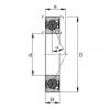 120 mm x 165 mm x 22 mm  FAG HCB71924-E-2RSD-T-P4S Rolamentos de esferas de contacto angular