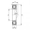 100 mm x 150 mm x 24 mm  FAG B7020-E-2RSD-T-P4S Rolamentos de esferas de contacto angular