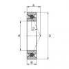 90 mm x 140 mm x 24 mm  FAG HC7018-E-T-P4S Rolamentos de esferas de contacto angular