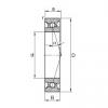 110 mm x 170 mm x 28 mm  FAG HS7022-C-T-P4S Rolamentos de esferas de contacto angular