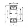 10 mm x 30 mm x 14 mm  FAG 3200-B-2Z-TVH Rolamentos de esferas de contacto angular