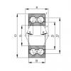 40 mm x 80 mm x 30,2 mm  FAG 3208-BD-TVH Rolamentos de esferas de contacto angular