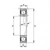 105 mm x 160 mm x 26 mm  FAG B7021-C-2RSD-T-P4S Rolamentos de esferas de contacto angular