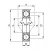 35 mm x 80 mm x 21 mm  FAG QJ307-TVP Rolamentos de esferas de contacto angular #1 small image