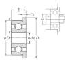 4 mm x 9 mm x 2,5 mm  NTN FL684AX50 Rolamentos de esferas profundas #1 small image