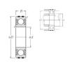 30 mm x 62 mm x 16 mm  NTN EC-6206LLU Rolamentos de esferas profundas