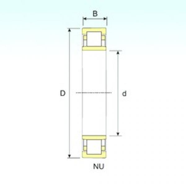 100 mm x 180 mm x 46 mm  ISB NU 2220 Rolamentos cilíndricos #1 image