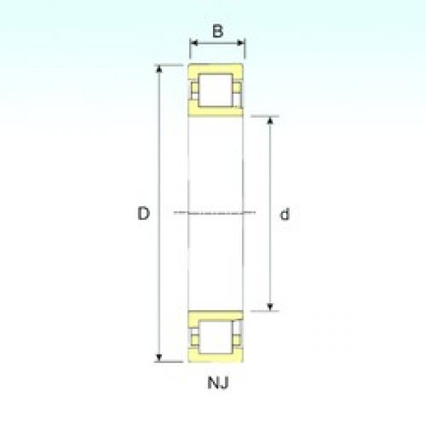 100 mm x 180 mm x 46 mm  ISB NJ 2220 Rolamentos cilíndricos #1 image