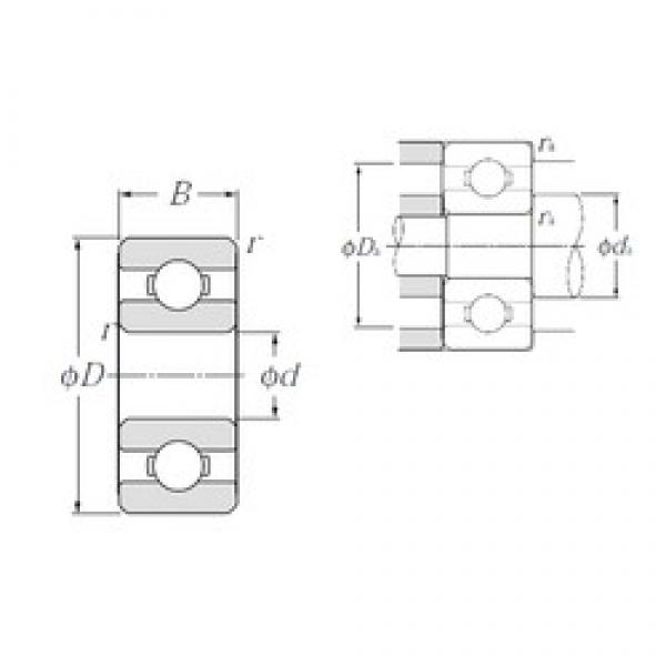 4 mm x 7 mm x 2 mm  NTN 674A Rolamentos de esferas profundas #1 image