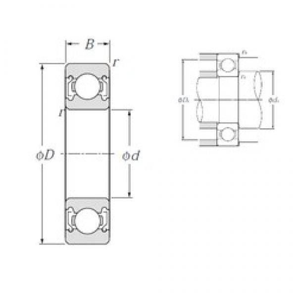 10 mm x 19 mm x 5 mm  NTN 6800ZZ Rolamentos de esferas profundas #1 image