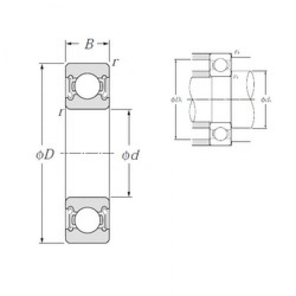 100 mm x 150 mm x 24 mm  NTN 6020LLB Rolamentos de esferas profundas #1 image