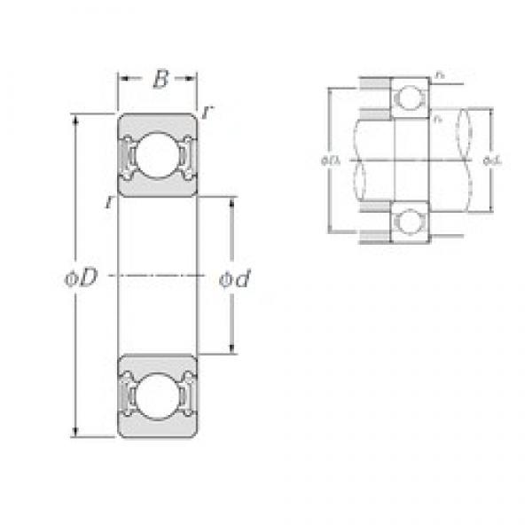 105 mm x 160 mm x 26 mm  NTN 6021LLU Rolamentos de esferas profundas #1 image