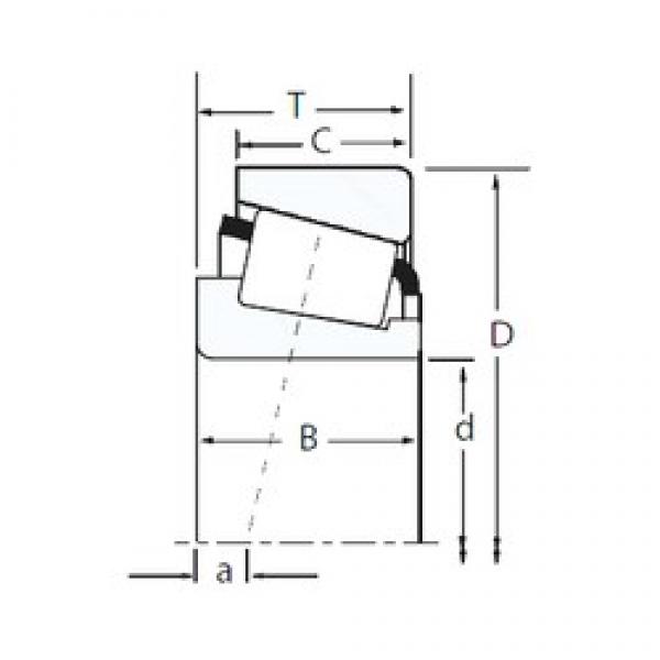 11,112 mm x 34,988 mm x 10,988 mm  Timken A4044/A4138 Rolamentos de rolos gravados #1 image