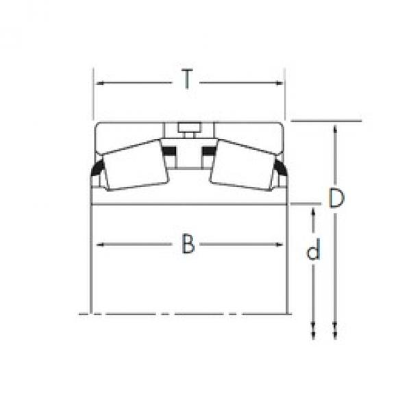 101,6 mm x 190,5 mm x 127 mm  Timken 868D/854 Rolamentos de rolos gravados #1 image