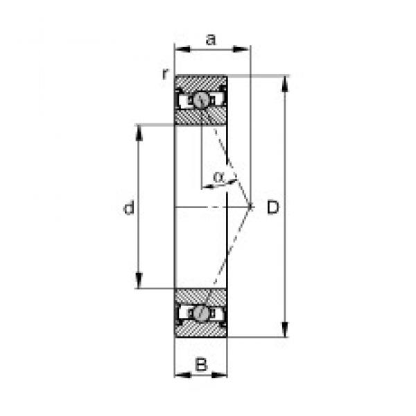 100 mm x 140 mm x 20 mm  FAG HCS71920-E-T-P4S Rolamentos de esferas de contacto angular #1 image