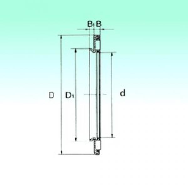 30 mm x 50 mm x 3,2 mm  NBS AXW 30 Rolamentos de agulha #1 image