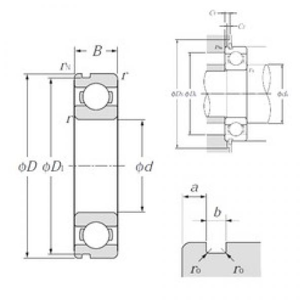 17 mm x 30 mm x 7 mm  NTN 6903N Rolamentos de esferas profundas #1 image