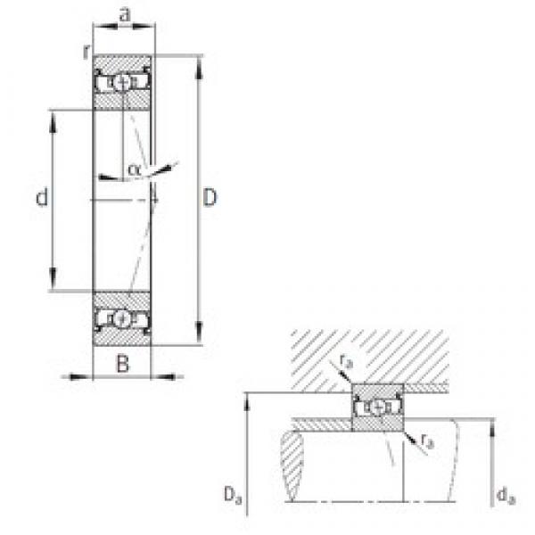 10 mm x 26 mm x 8 mm  FAG HCS7000-C-T-P4S Rolamentos de esferas de contacto angular #1 image