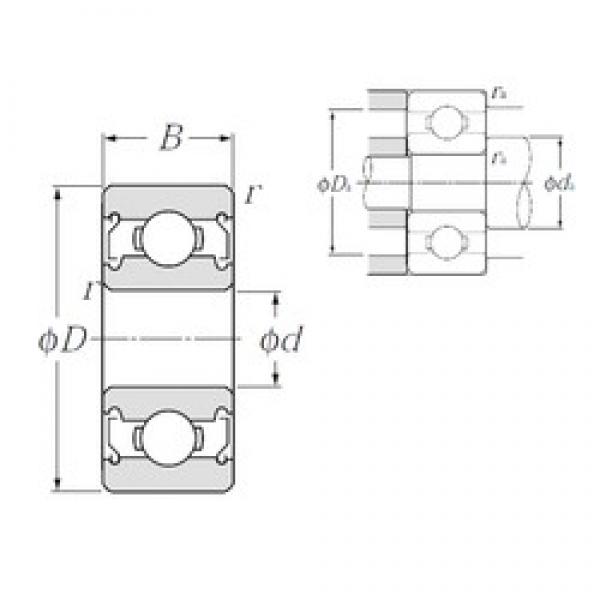 3,967 mm x 7,938 mm x 3,175 mm  NTN R155ZZA Rolamentos de esferas profundas #1 image